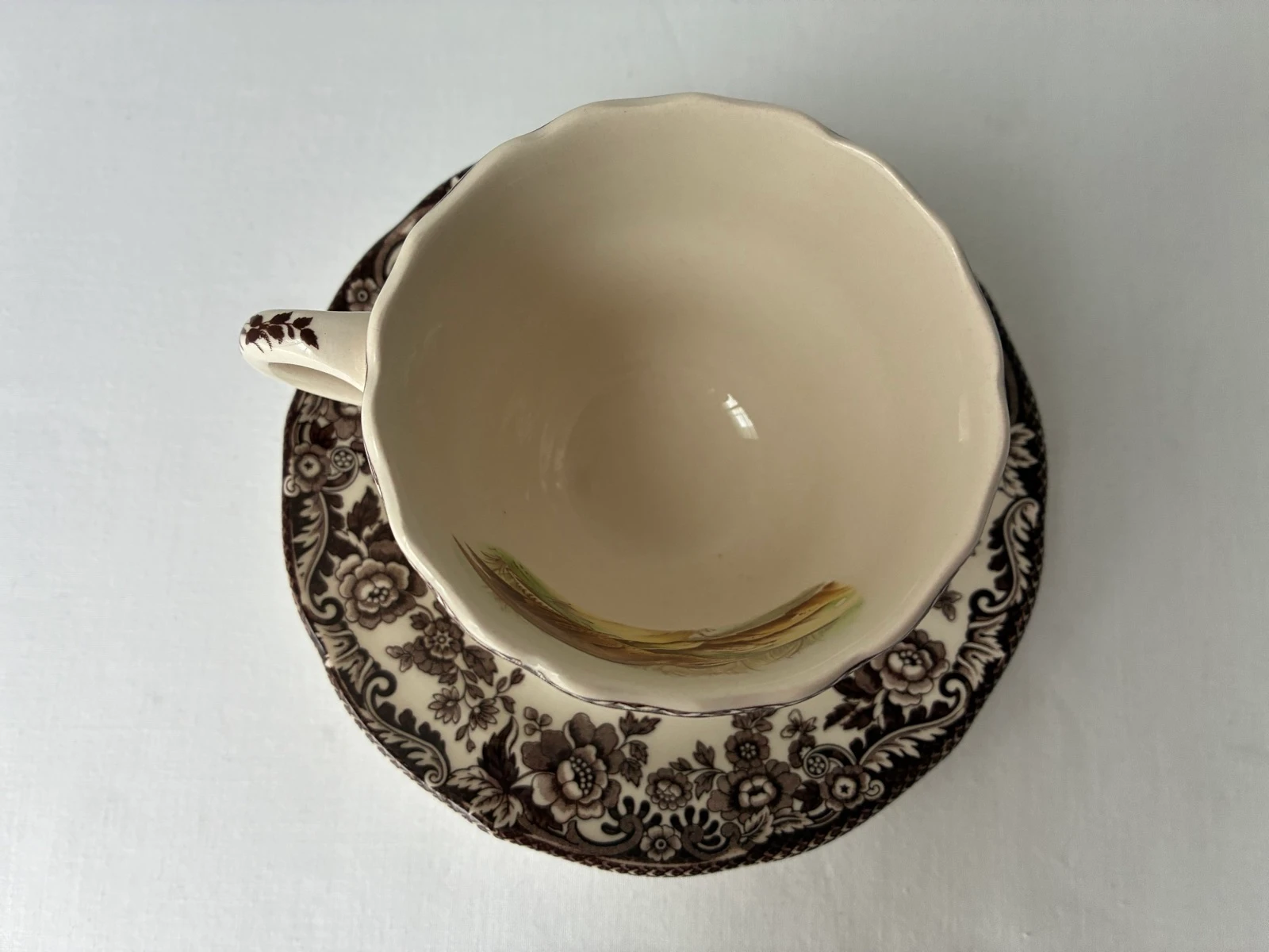 Vintage Spode Woodland Quail Cup and Saucer – photo 11